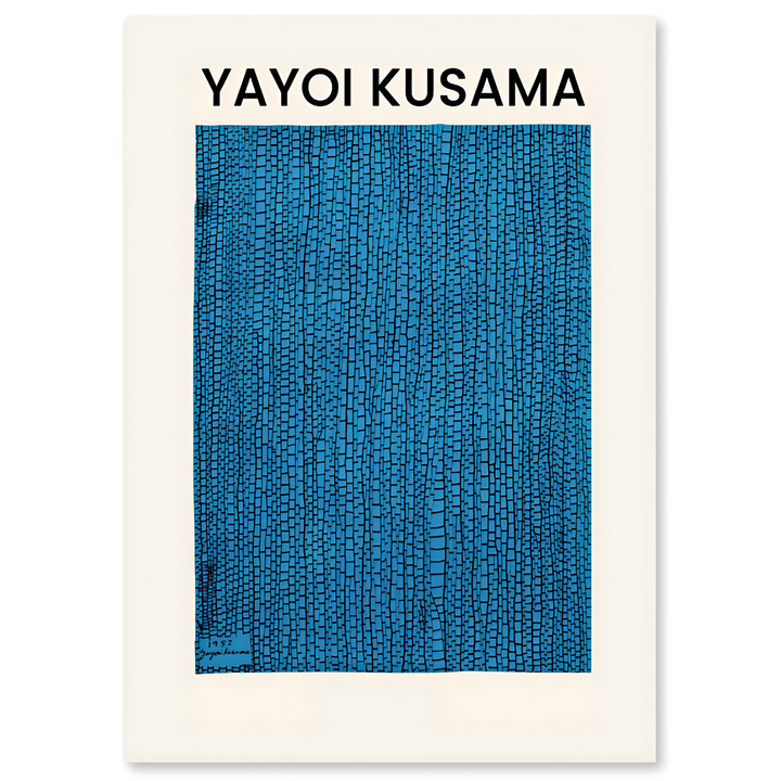 BLUE BAMBOO - Yayoi Kusama-inspirierte Leinwanddrucke
