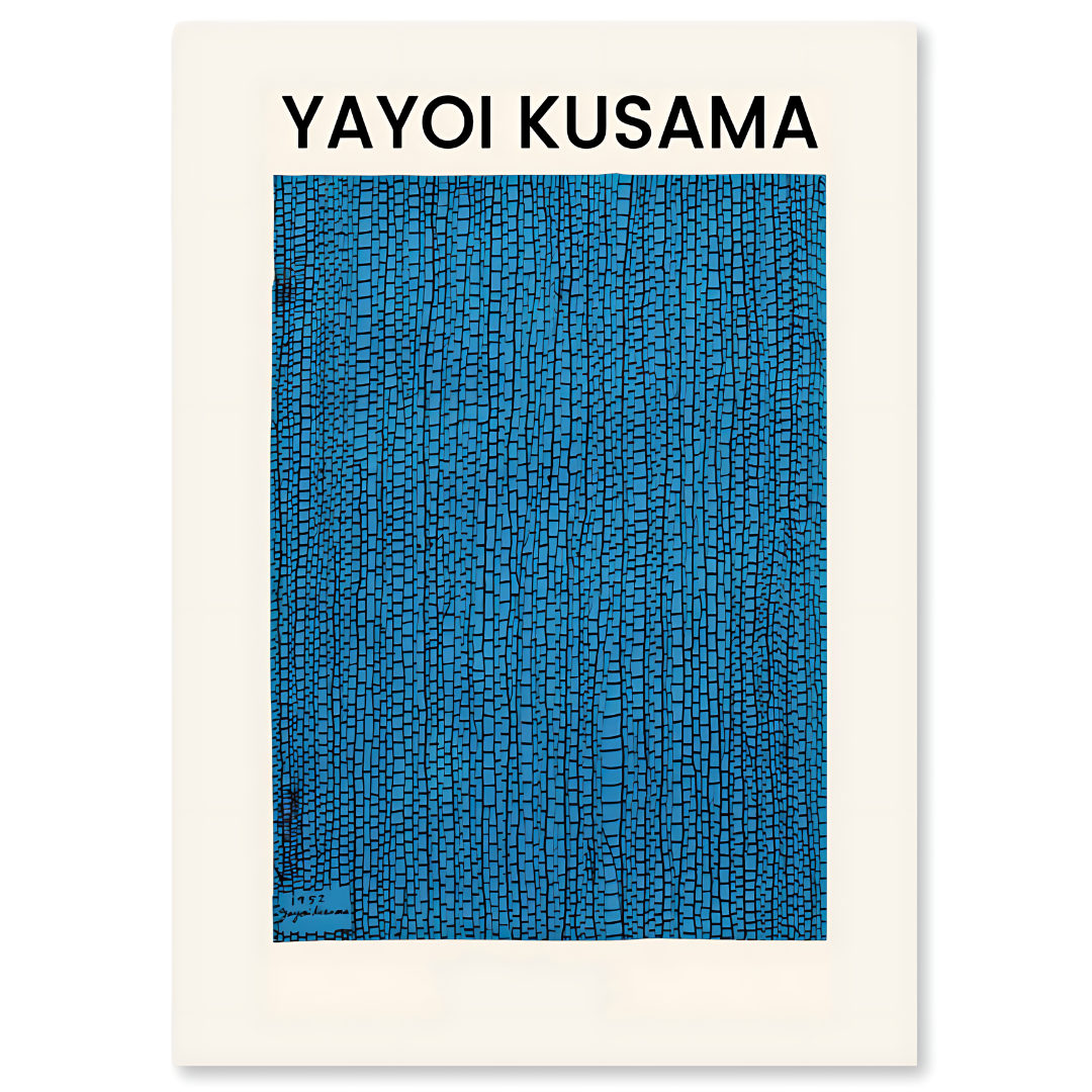 BLEU-impressions sur toile inspirées de Yayoi Kusama