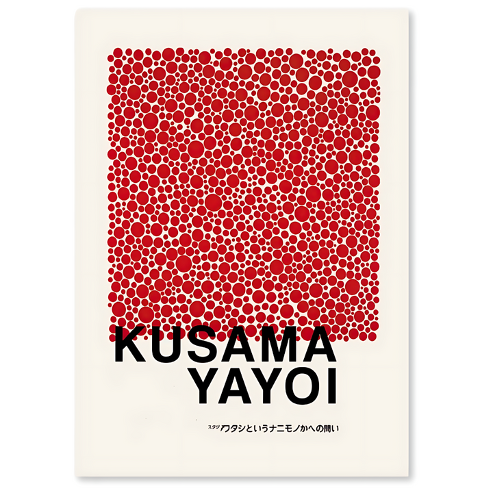 LOVE-impressions sur toile inspirées de Yayoi Kusama