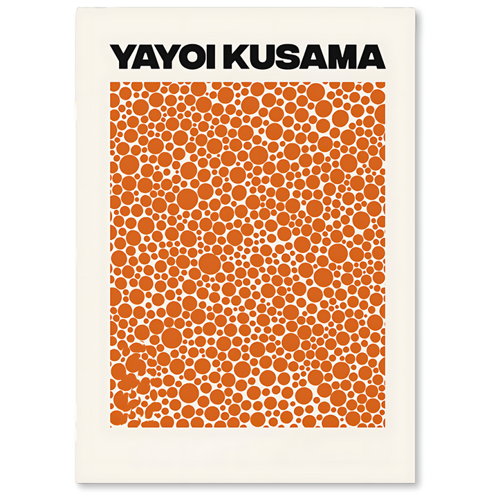 SUN - Yayoi Kusama-inspirierte Leinwanddrucke