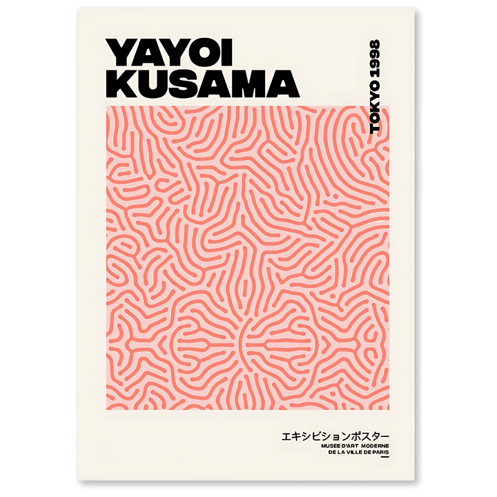 TOKYO 1998 - Yayoi Kusama-inspirierte Leinwanddrucke
