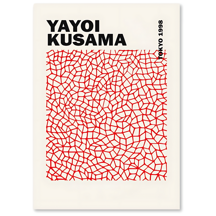 TOKYO 1998 Vision - Yayoi Kusama-inspirierte Leinwanddrucke