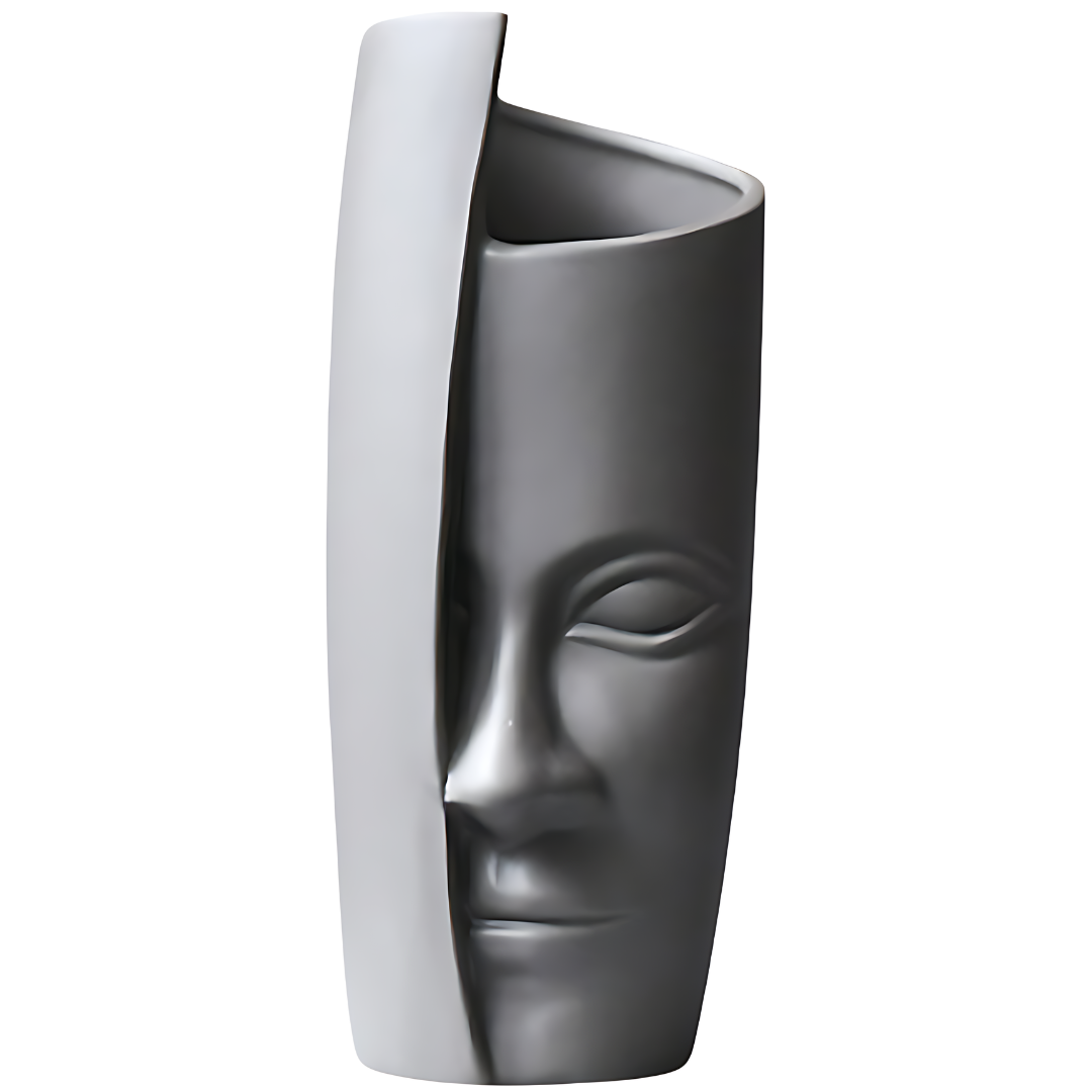 Face Art Vases 13 "céramique