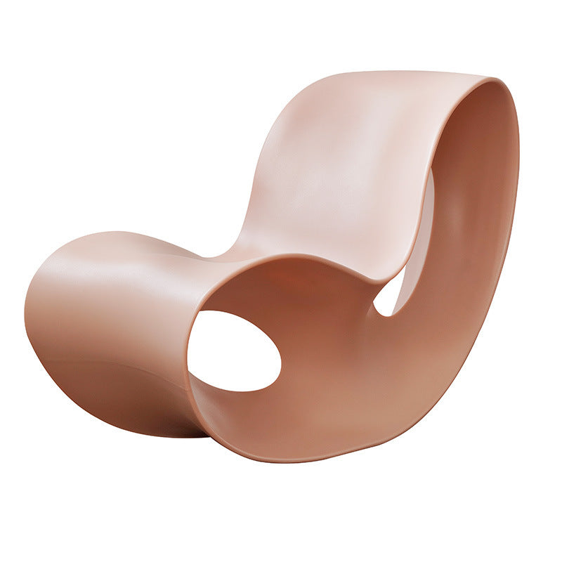 Sessel ohne Armlehnen ROCKING CHAIR Lounger aus recyceltem Plastik Pink boring iconic lounger max sessel temporary_off